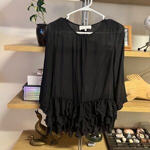 The Great Silk Ruffle Blouse